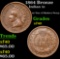 1864 Bronze Indian Cent 1c Grades xf