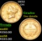 1852 Gold Dollar $1 Grades Unc Details