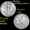 1942-p Walking Liberty Half Dollar 50c Grades Choice AU