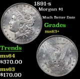 1891-s Morgan Dollar $1 Grades Select+ Unc