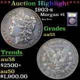 ***Auction Highlight*** 1903-s Morgan Dollar $1 Graded Select AU By USCG (fc)