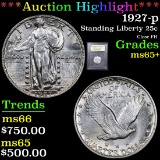 ***Auction Highlight*** 1927-p Standing Liberty Quarter 25c Graded GEM+ Unc By USCG (fc)