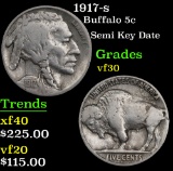 1917-s Buffalo Nickel 5c Grades vf++