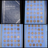 Partial Lincoln cent book 1909-1940 59 coins .