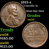 1915-s Lincoln Cent 1c Grades Select AU