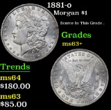 1881-o Morgan Dollar $1 Grades Select+ Unc