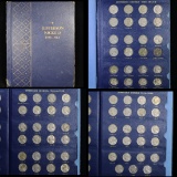 Near Complete Jefferson Nickel book 1938- 1964 63 coins . .