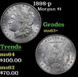 1898-p Morgan Dollar $1 Grades Select+ Unc