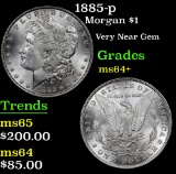 1885-p Morgan Dollar $1 Grades Choice+ Unc