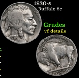 1930-s Buffalo Nickel 5c Grades vf details