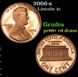 2006-s Lincoln Cent 1c Grades Gem++ Proof Red Deep cameo