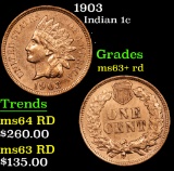 1903 Indian Cent 1c Grades Select+ Unc RD