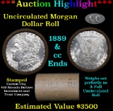 ***Auction Highlight*** 1889 & CC Uncirculated Morgan Dollar Shotgun Roll . . (fc)