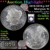 ***Auction Highlight*** 1878/1878-p 8tf Morgan Dollar $1 Graded Choice Unc+ PL By USCG (fc)