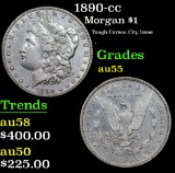 1890-cc Morgan Dollar $1 Grades Choice AU