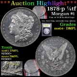 ***Auction Highlight*** 1878-p 7/8tf Morgan Dollar $1 Graded Choice Unc+ DMPL By USCG (fc)