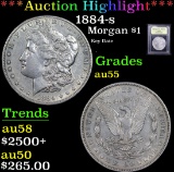 ***Auction Highlight*** 1884-s Morgan Dollar $1 Graded Choice AU By USCG (fc)