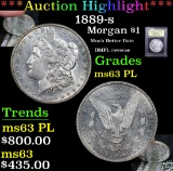 ***Auction Highlight*** 1889-s Morgan Dollar $1 Graded Select Unc PL By USCG (fc)