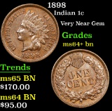 1898 Indian Cent 1c Grades Choice+ Unc BN