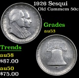 1926 Sesqui Old Commem Half Dollar 50c Grades Select AU