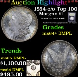 ***Auction Highlight*** 1884-o/o Top 100 Morgan Dollar $1 Graded Choice Unc+ DMPL By USCG (fc)