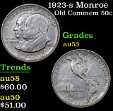 1923-s Monroe Old Commem Half Dollar 50c Grades Select AU