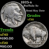 1925-s Buffalo Nickel 5c Grades vf++