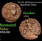 307-337 AD Roman ancient Ancient Coin Grades vf++