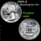 1962-d Washington Quarter 25c Grades Choice Unc