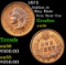 1875 Indian Cent 1c Grades Choice AU/BU Slider
