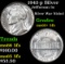 1942-p Silver Jefferson Nickel 5c Grades GEM+ 5fs