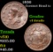 1830 Coronet Head Large Cent 1c Grades vf details