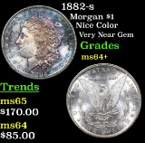 1882-s Morgan Dollar $1 Grades Choice+ Unc