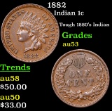 1882 Indian Cent 1c Grades Select AU