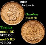 1903 Indian Cent 1c Grades Select Unc RD