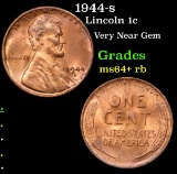 1944-s Lincoln Cent 1c Grades Choice+ Unc RB