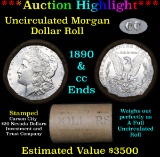 ***Auction Highlight*** 1890 & CC Uncirculated Morgan Dollar Shotgun Roll . . (fc)