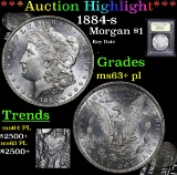 ***Auction Highlight*** 1884-s Morgan Dollar $1 Graded Select Unc+ PL By USCG (fc)