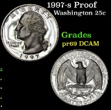 1997-s Proof Washington Quarter 25c Grades GEM++ Proof Deep Cameo