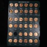 Near Complete Lincoln cent page 1959-1973 35 coins . . Grades