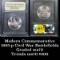 1995-s Civil War Modern Commem Half Dollar 50c Grades ms70, Perfection