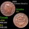 1831 Coronet Head Large Cent 1c Grades f+
