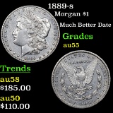 1889-s Morgan Dollar $1 Grades Choice AU