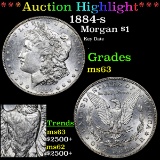 ***Auction Highlight*** 1884-s Morgan Dollar $1 Grades Select Unc (fc)