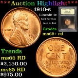 ***Auction Highlight*** 1910-s Lincoln Cent 1c Graded Gem+ Unc RD By USCG (fc)