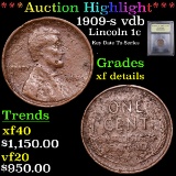 ***Auction Highlight*** 1909-s vdb Lincoln Cent 1c Graded xf details By USCG (fc)