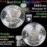 ***Auction Highlight*** 1882-cc Morgan Dollar $1 Graded GEM+ DMPL By USCG (fc)