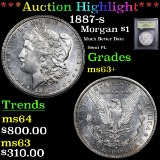 ***Auction Highlight*** 1887-s Morgan Dollar $1 Graded Select+ Unc By USCG (fc)
