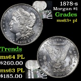 1878-s Morgan Dollar $1 Grades Select Unc+ PL