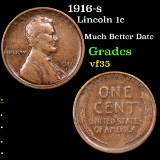 1916-s Lincoln Cent 1c Grades vf++